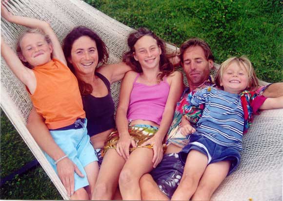 family in hammock